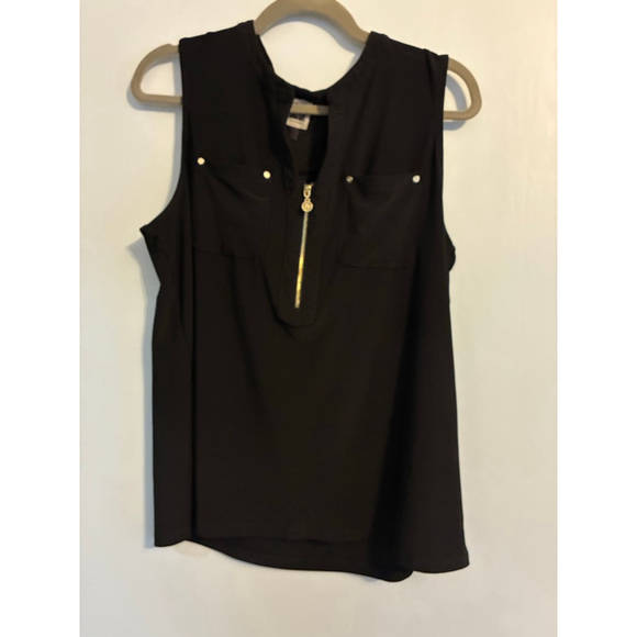 Anne Klein NWOT Black Sleeveless Summer Top Size Medium -please check measuremen - Picture 3 of 7